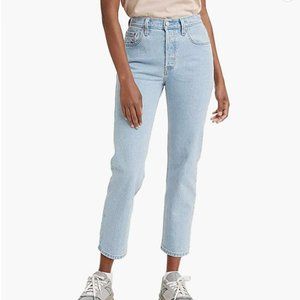 NWT Levi's Women's 501 Crop Jeans, Size 28 (W), BRAND NEW! "Samba Blue" Denim!